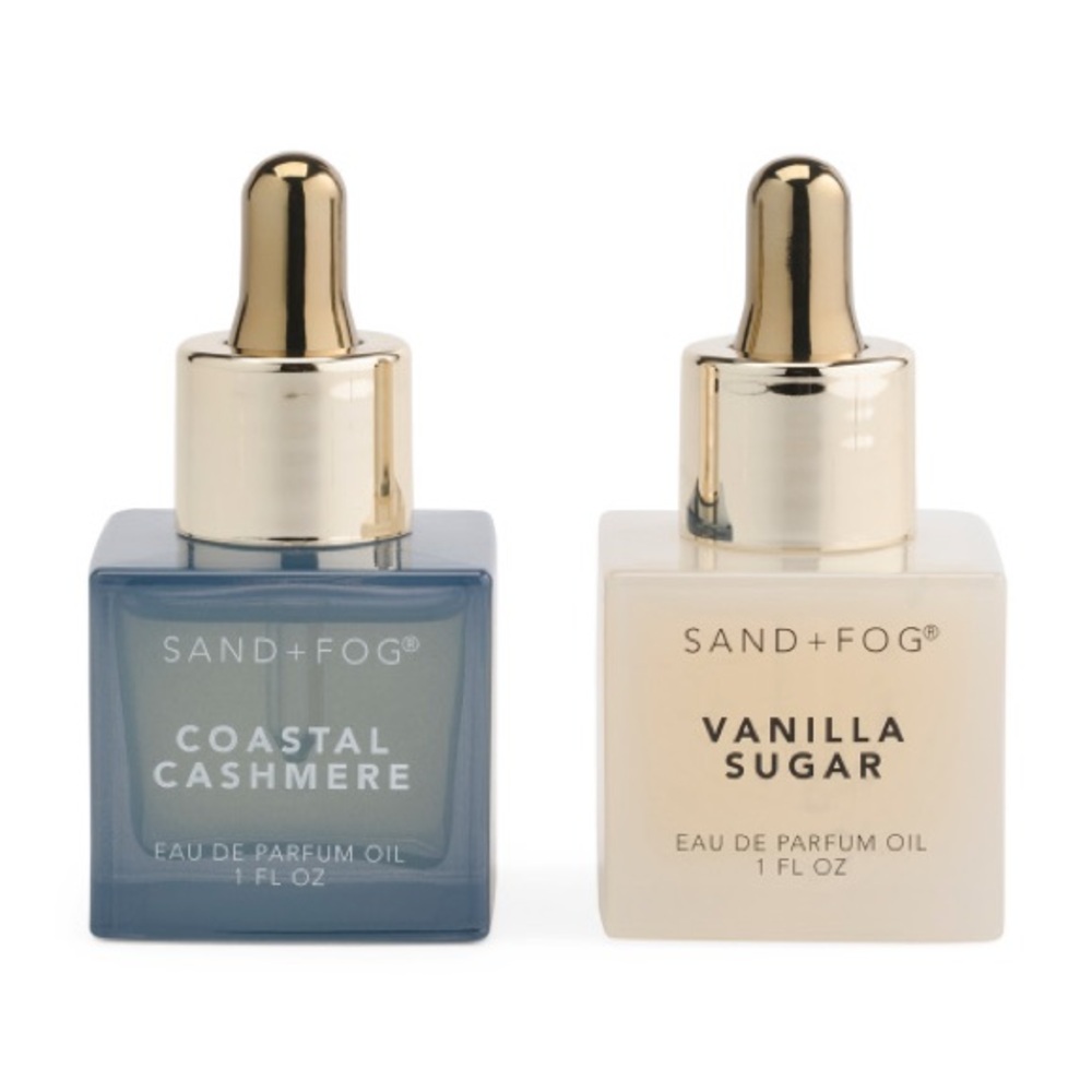 NIB SAND+FOG Oil Dropper Set: COASTAL CASHMERE & VANILLA SUGAR